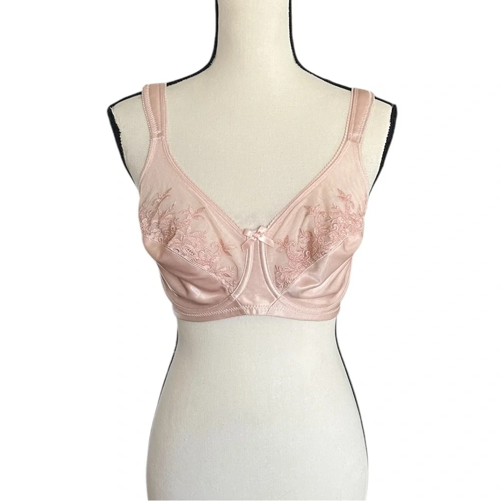 NWT AVIANA #2456 Underwire Embroidered Bra. Size 34D.